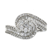 Bids.com 1.00ct Diamond Ring 14KT White Gold Rings