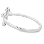 Bids.com .12ct Ruby Cross Ring 14KT White Gold Rings