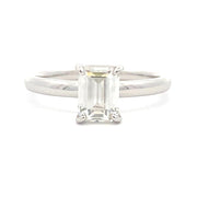 Bids.com .98ct Moissanite  Sterling Silver Rings