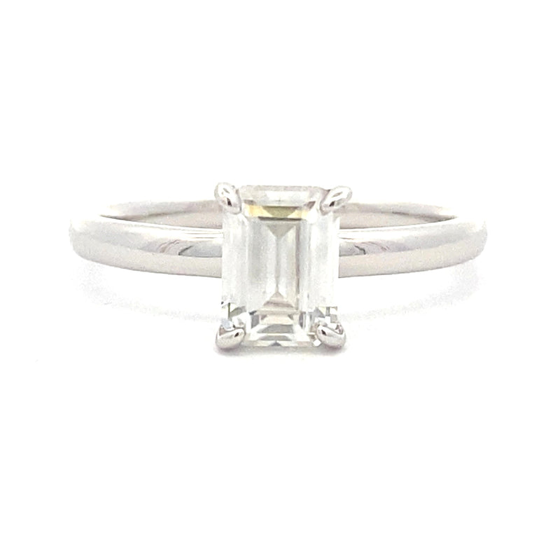 Bids.com .98ct Moissanite  Sterling Silver Rings