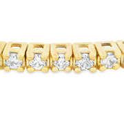 Bids.com 1.00ct Diamond Bangle Bracelet 14KT Yellow Gold Bracelets