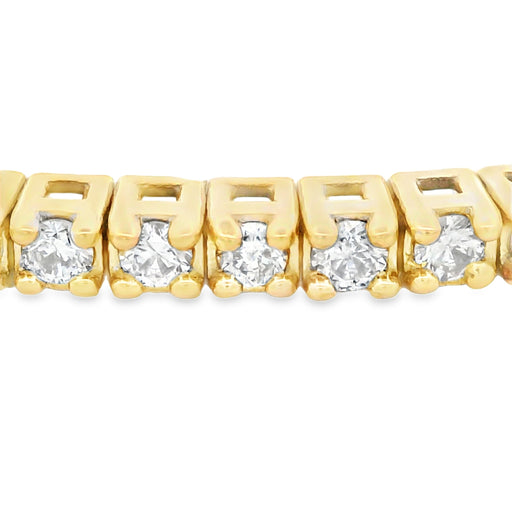 Bids.com 1.00ct Diamond Bangle Bracelet 14KT Yellow Gold Bracelets