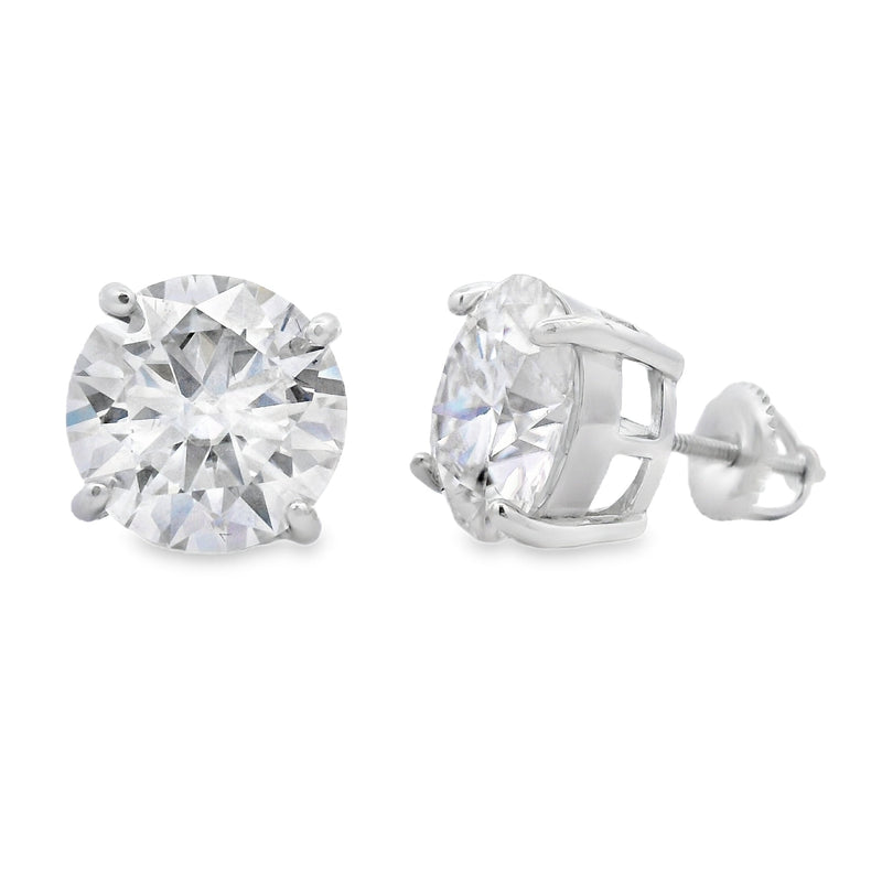 Bids.com 10.00ct Moissanite Stud Earrings Sterling Silver Earrings