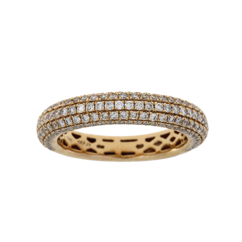 Bids.com 1.00ct Diamond Wedding Band Ring 14KT Rose Gold Rings