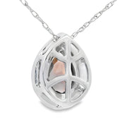 Bids.com .39ct Quartz Diamond Fashion Pendants 10KT White Gold Pendants