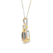 Bids.com Sapphire Diamond Fashion Pendants 14KT Yellow Gold Pendants