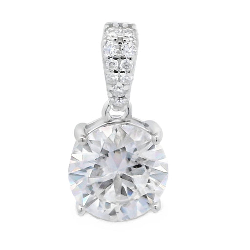 Bids.com 2.00ct Moissanite Pendant Sterling Silver Pendants