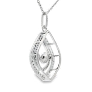 Bids.com Cubic Zirconia Fashion Pendants Sterling Silver Pendants