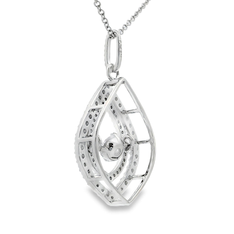 Bids.com Cubic Zirconia Fashion Pendants Sterling Silver Pendants