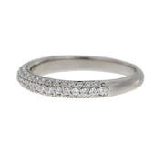 Bids.com Cubic Zirconium Wedding Band Ring Sterling Silver Rings