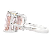 Bids.com 10.00ct Lab Grown Diamond 3 Stone Ring 14KT White Gold Rings