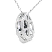 Bids.com .03ct Onyx Diamond Fashion Pendants 10KT White Gold Pendants
