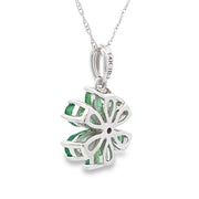 Bids.com 1.51ct Emerald Diamond Fashion Pendants 14KT White Gold Pendants