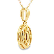 Bids.com Mystic Fire Topaz Fashion Pendants 10KT Yellow Gold Pendants