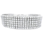 Bids.com 20.00ct Diamond Tennis Bracelet 14KT White Gold Bracelets