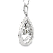 Bids.com .77ct Diamond Fashion Pendants 10KT White Gold Pendants