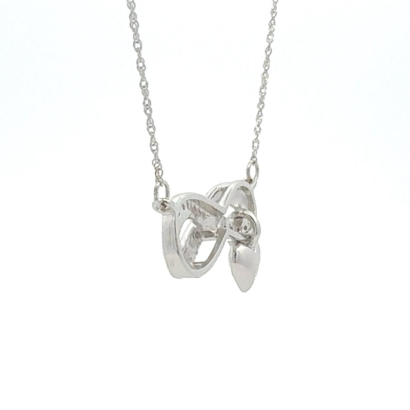 Bids.com .04ct Diamond Cross Religious Pendant Sterling Silver Pendants