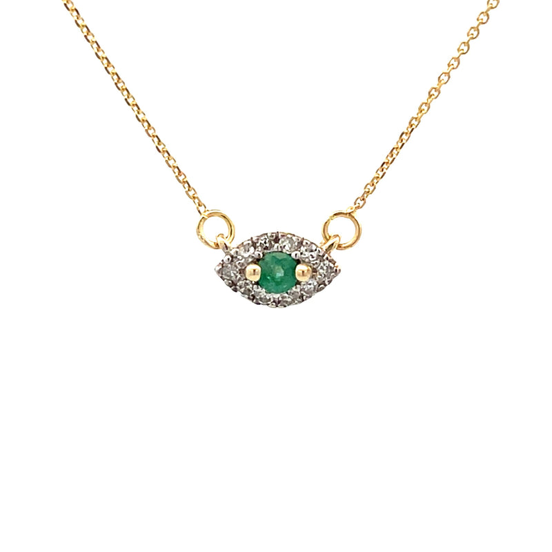 Bids.com .12ct Emerald Diamond Fashion Pendants 14KT Yellow Gold Pendants