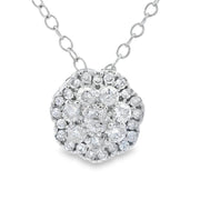Bids.com .25ct Diamond Fashion Pendants 10KT White Gold Pendants
