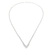Bids.com 7.00ct Diamond Tennis Necklace 14KT White Gold Pendants