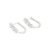 Bids.com 1.50ct Lab Grown Diamond Hoop Earrings 14KT White Gold Earrings