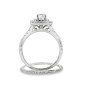 Bids.com Lab Grown Diamond Fashion band rings 14KT White Gold Rings