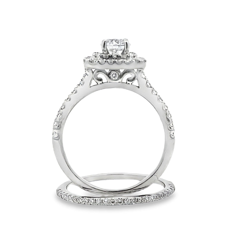 Bids.com Lab Grown Diamond Fashion band rings 14KT White Gold Rings