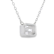 Bids.com .85ct Moissanite Pendant Sterling Silver Pendants