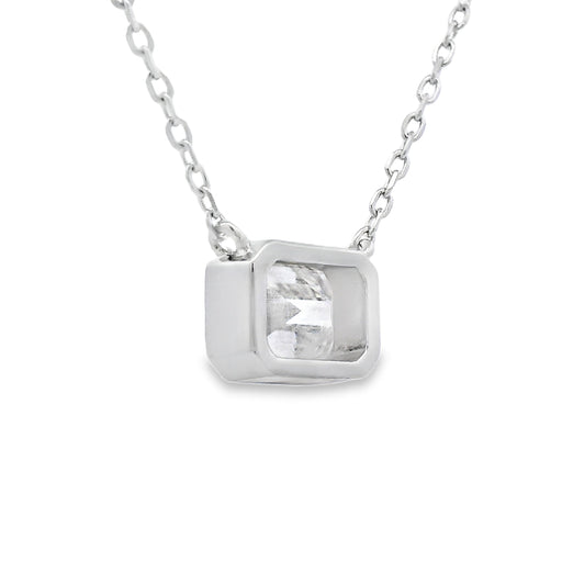 Bids.com .85ct Moissanite Pendant Sterling Silver Pendants