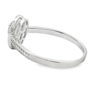 Bids.com .50ct Mystic Fire Topaz Diamond Ring 10KT White Gold Rings
