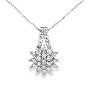 Bids.com Lab Grown Diamond Fashion Pendants 10KT White Gold Pendants