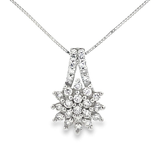 Bids.com Lab Grown Diamond Fashion Pendants 10KT White Gold Pendants