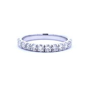 Bids.com .75ct Diamond Wedding Band Ring 14KT White Gold Rings