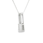 Bids.com .06ct Zircon Diamond Fashion Pendants 10KT White Gold Pendants