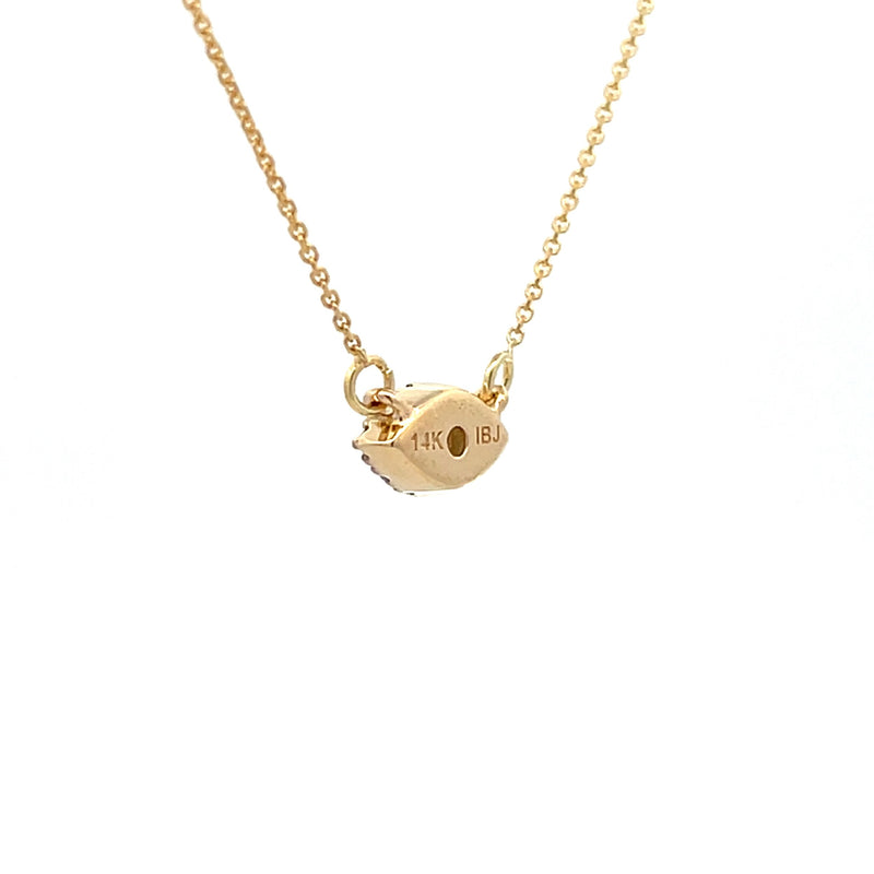 Bids.com .12ct Emerald Diamond Fashion Pendants 14KT Yellow Gold Pendants