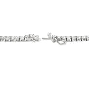 Bids.com 15.14ct Moissanite Tennis Necklace Sterling Silver Pendants