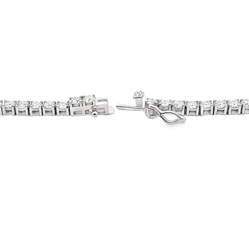 Bids.com 15.14ct Moissanite Tennis Necklace Sterling Silver Pendants