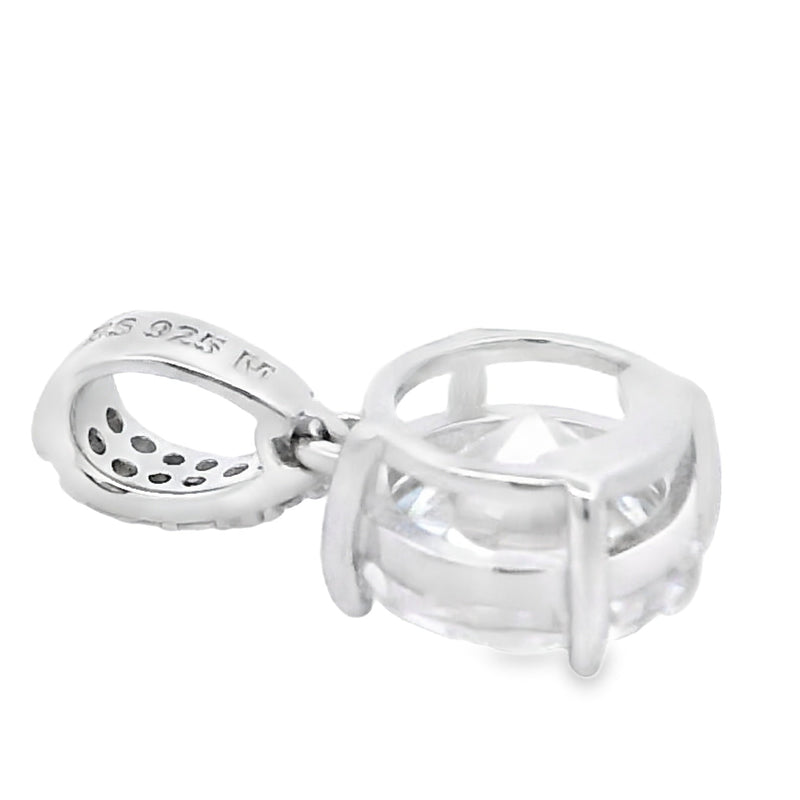 Bids.com 2.00ct Moissanite Pendant Sterling Silver Pendants