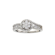 Bids.com .50ct Diamond Eng Only 10KT White Gold Rings