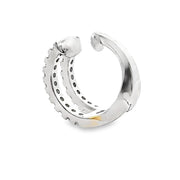 Bids.com .25ct Diamond Ear Cuff 14KT White Gold Earrings