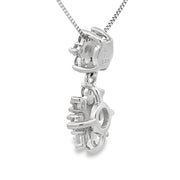 Bids.com Lab Grown Diamond Fashion Pendants 10KT White Gold Pendants