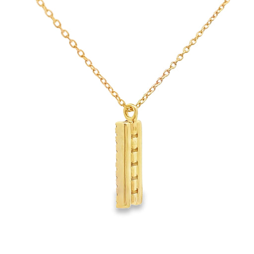 Bids.com Sapphire Diamond Fashion Pendants 14KT Yellow Gold Pendants