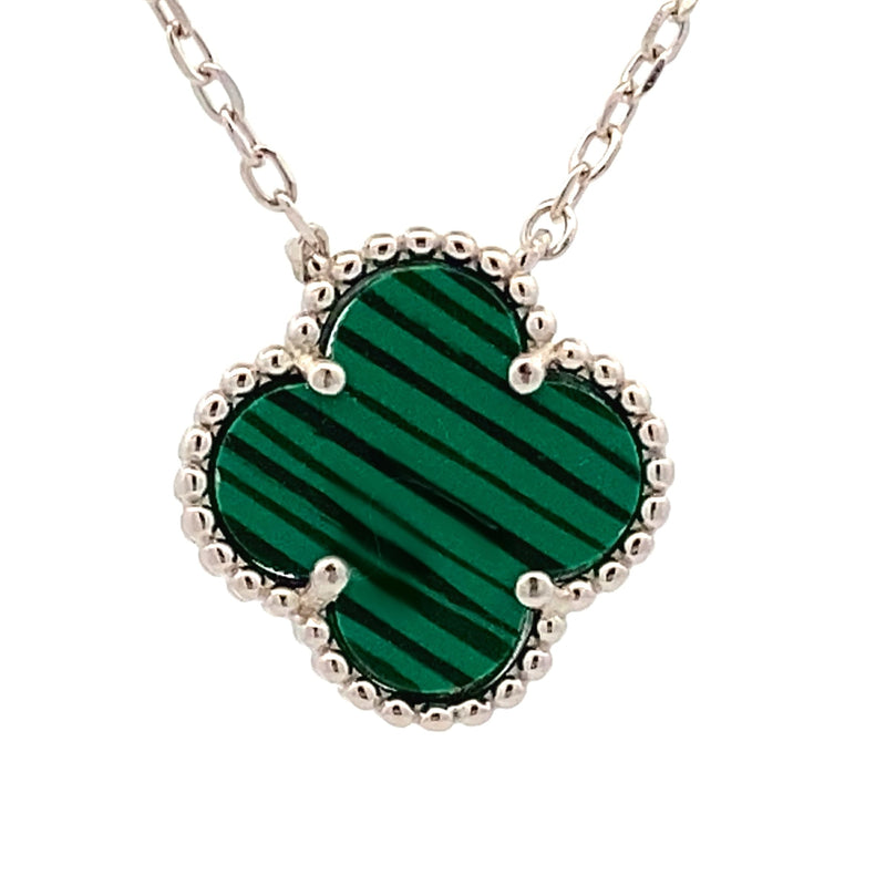 Bids.com Malachite Fashion Pendants Sterling Silver Pendants