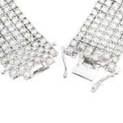 Bids.com 20.00ct Diamond Tennis Bracelet 14KT White Gold Bracelets