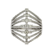 Bids.com 1.00ct Diamond Ring 14KT White Gold Rings