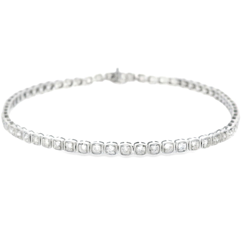 Bids.com Lab Grown Diamond Tennis Bracelet 10KT White Gold Bracelets White Smoke Default Title