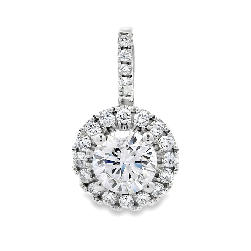 Bids.com Lab Grown Diamond Fashion Pendants 10KT White Gold Pendants