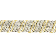 Bids.com 10.00ct Diamond Tennis Bracelet 10KT Yellow Gold Bracelets