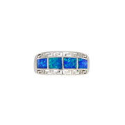 Bids.com Created Opal Ring Sterling Silver Rings