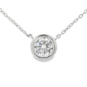 Bids.com 1.00ct Lab Grown Diamond Pendant Sterling Silver Pendants